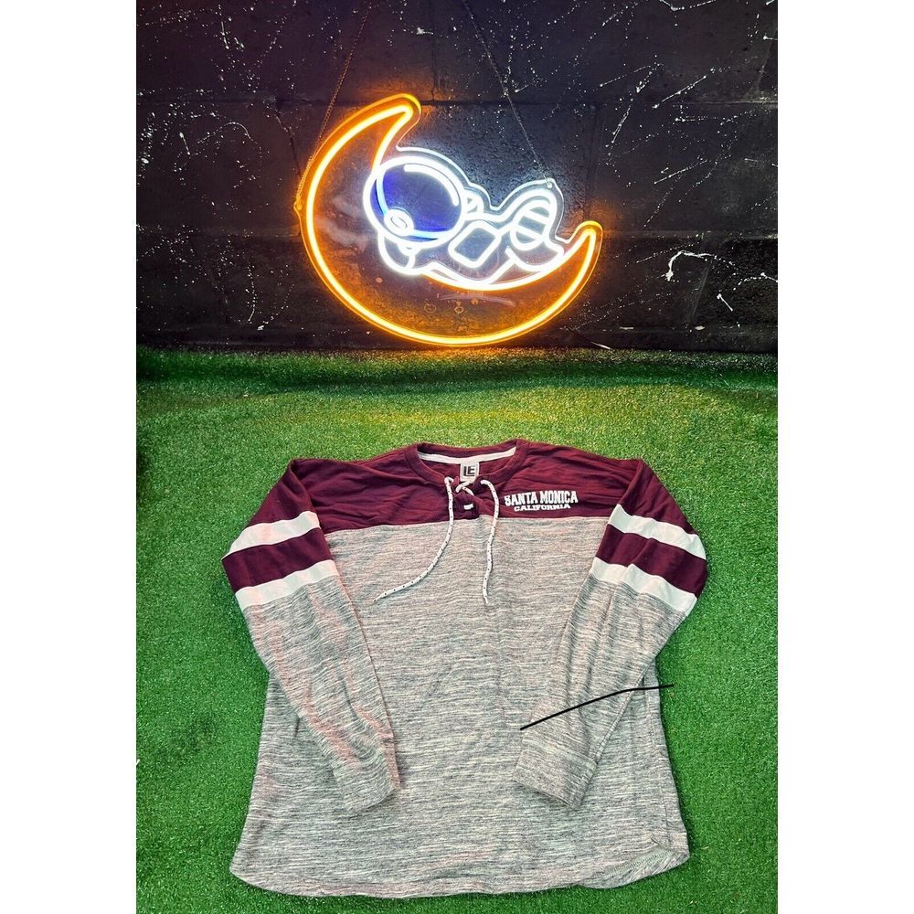 LE Heavy‎ Longsleeve California Santa Monica Graphic Print Shirt Adult Sz XL